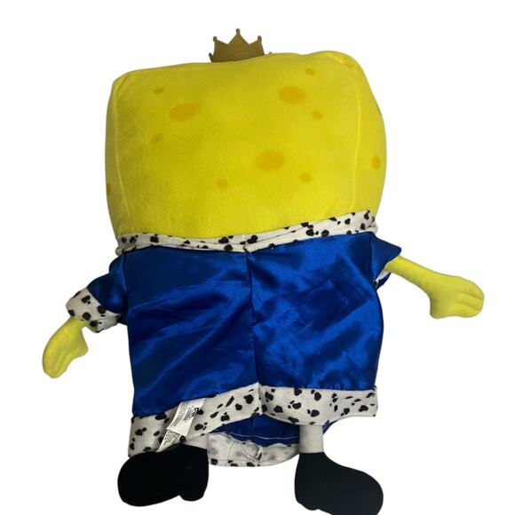 NWT 2009 Nickelodeon King SpongeBob Squarepants Plush Blue Robe - Picture 3 of 5
